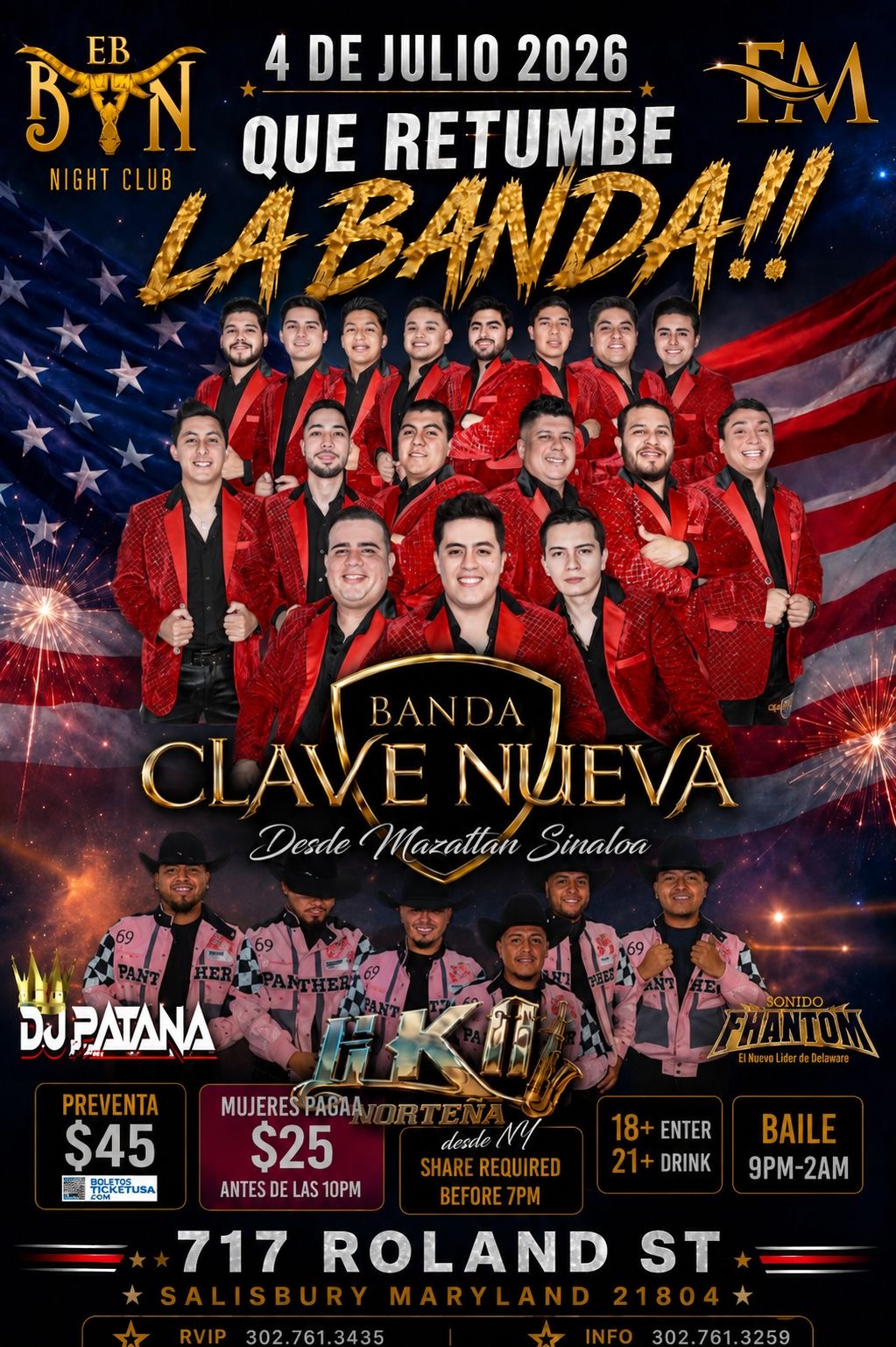 Sábado 4 de julio Maryland