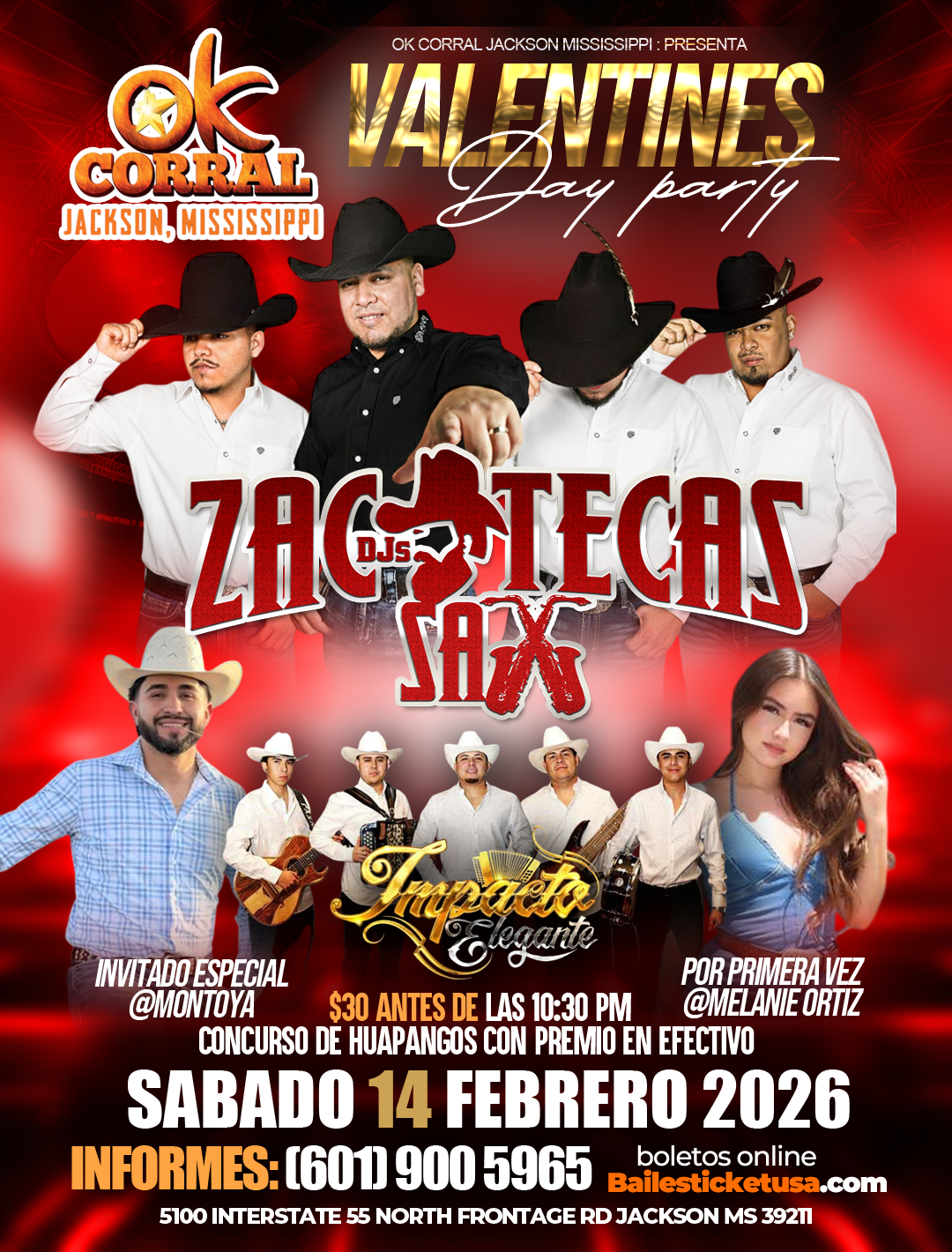 SABADO 14 FEBRERO JACKSON MS - OK CORRAL