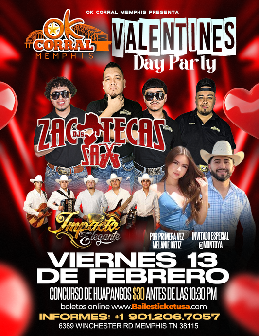 MEMPHIS TN VIERNES 13 (SAN VALENTIN)
